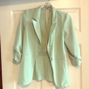 Blazer-seafoam colored